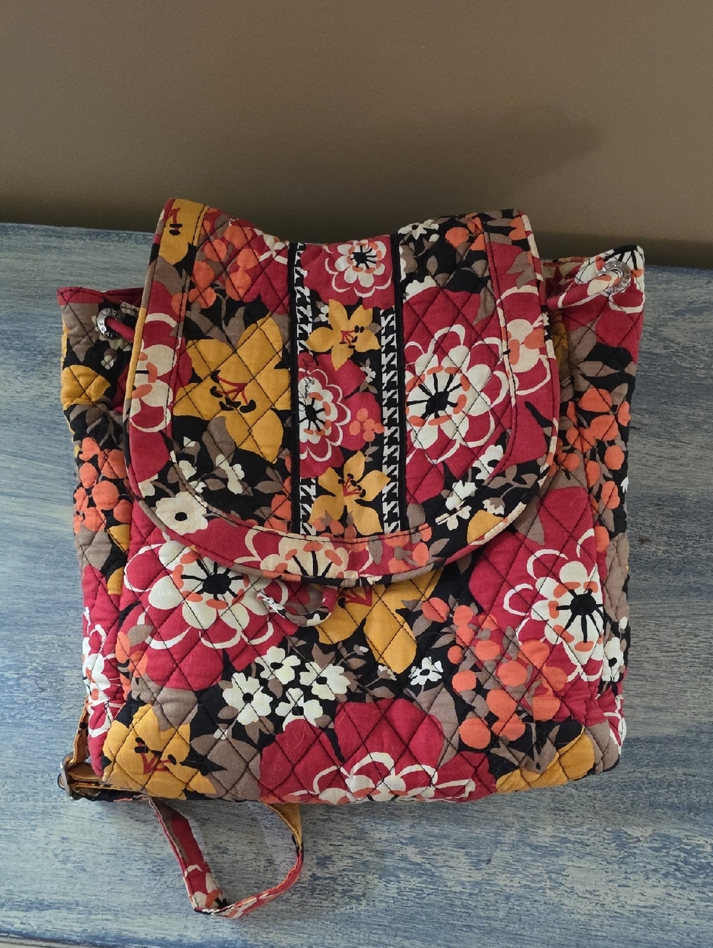 Quilted Floral Verabradly Backpack